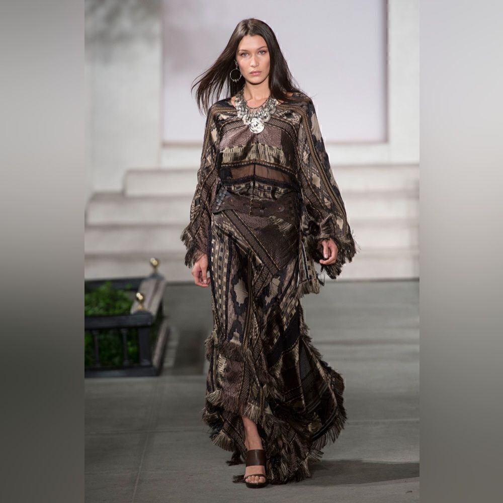 Ralph Lauren, 2016 Runway Collection Filipa  Fringe Trim Top - Picture 15 of 17